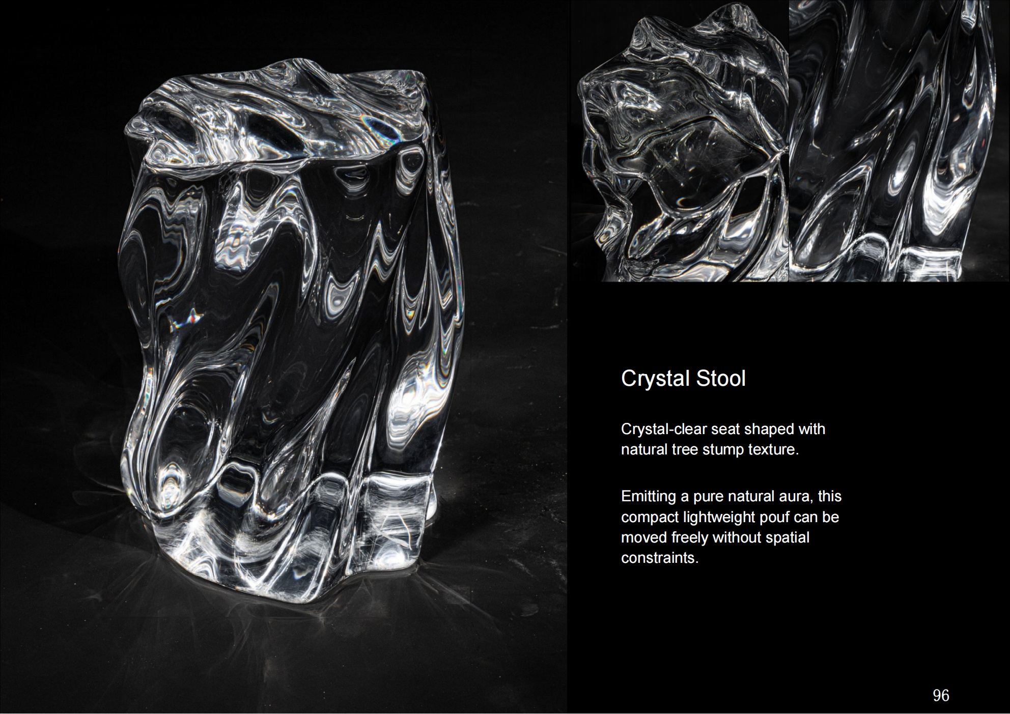 Crystal Round Pouf A